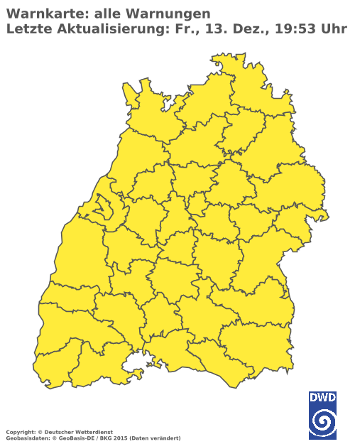 Aktuelle Wetterwarnungen für  Esslingen